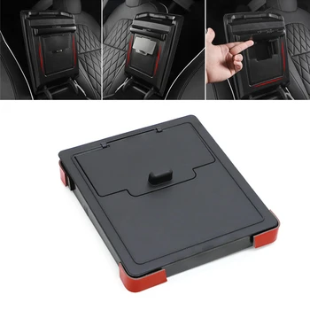 

For Tesla model 3 2017- 2019 Hidden transparent storage box Drawer Lidded Closet Organizer Armrest box cover storage box