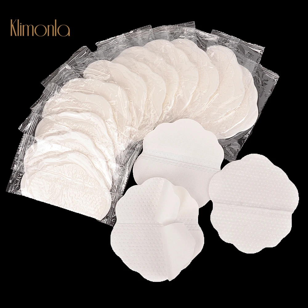 

100pcs=50pairs Women Armpits Sweat Pads Disposable Super Absorbing Water Clothing Shield Antiperspirant Anti-Sweat Pads White