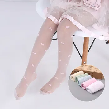 

Spring Summer Mesh Baby Tights Children Kids Bow Pantyhose Cute Velvet Stockings for Ballet Dance Girl Tights Baby Accessories