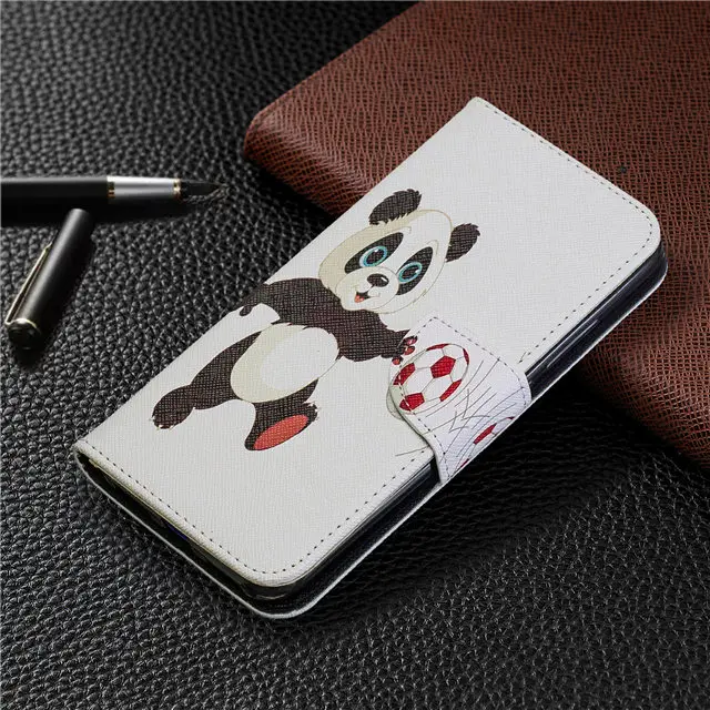 Coque fundas для Xiao mi redmi 7 чехол кожаный бумажник с цветочным узором pouzdro на xio mi xiao mi redmi 7 флип чехол для телефона с рисунком панды