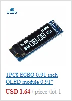 EGBO 1,54 Zoll 7PIN Weiß Blau OLED Bildschirm Modul SSD1309/CH1116G Laufwerk IC SPI Schnittstelle 128*64 – Detail 6
