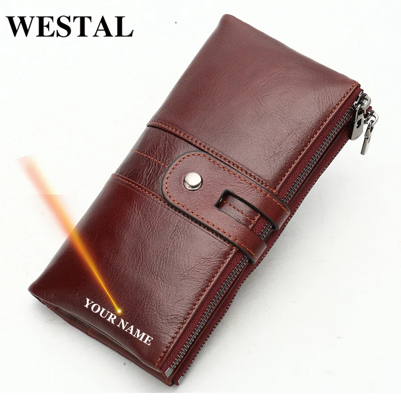 WESTAL Laser Womens Wallets and Purses for Female Wallet Women's Leather Coins/Cards Portomonee Slim Ladies | Багаж и сумки
