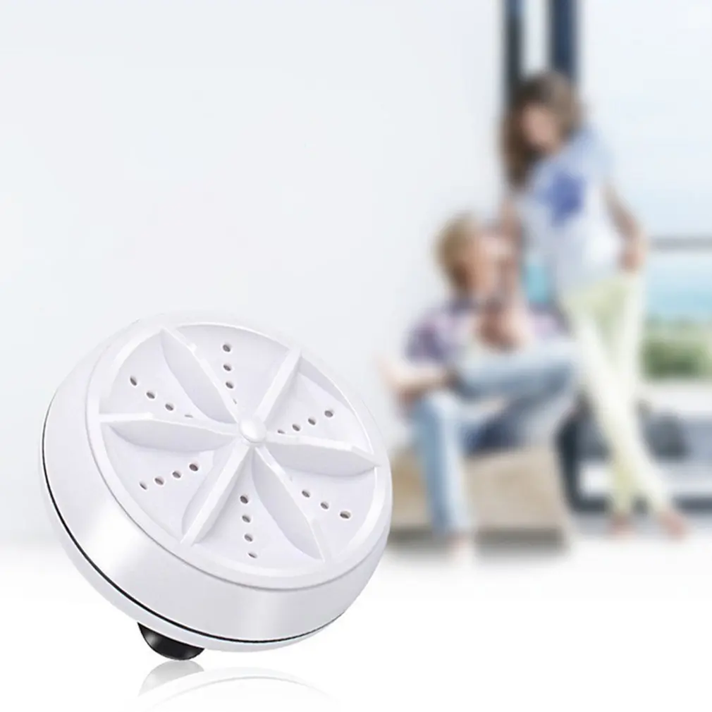 Mini Ultrasonic Washing Machine Portable Turbo Personal Rotating Washer Convenient Travel Home Business Travel USB