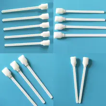 50 шт./упак. белый наконечник Пены тампон для чистки сенсорного экрана с большим прямоугольным головка со спонжем