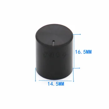 

10 Piece 14.5 × 16.5MM black plastic knob flower shaft potentiometer knob audio volume adjustment knob cap