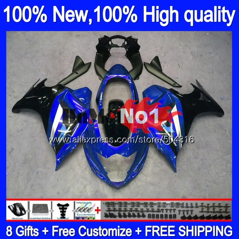 GSXF-650 для SUZUKI GSXF650 08 09 10 2011 2012 2013 24MC. 108 цвет синий, черный; большие размеры GSX650F GSXF 650 2008 2009 2010 11 12 14 обтекатели