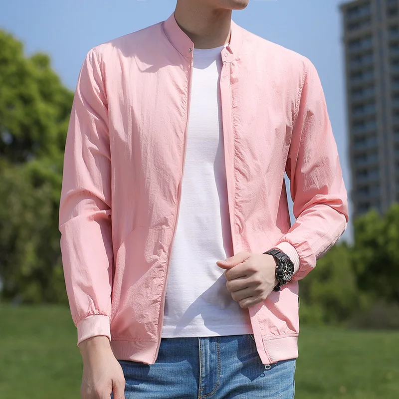 

Jacket Women Light Thin Sun-protective Clothing Bomber Jacket Men Spring Summer Fashion Casual Mens Coat Windbreaker Ropa Hombre