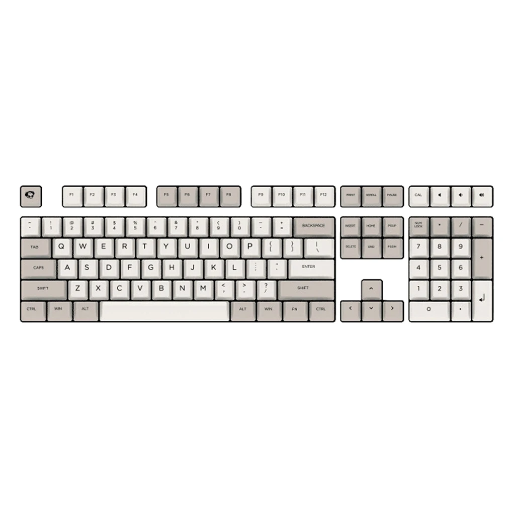 OEM Profile Thick PBT Keycap set for Mechanical Gaming Keyboard, 12.59x6.29x1.77inch