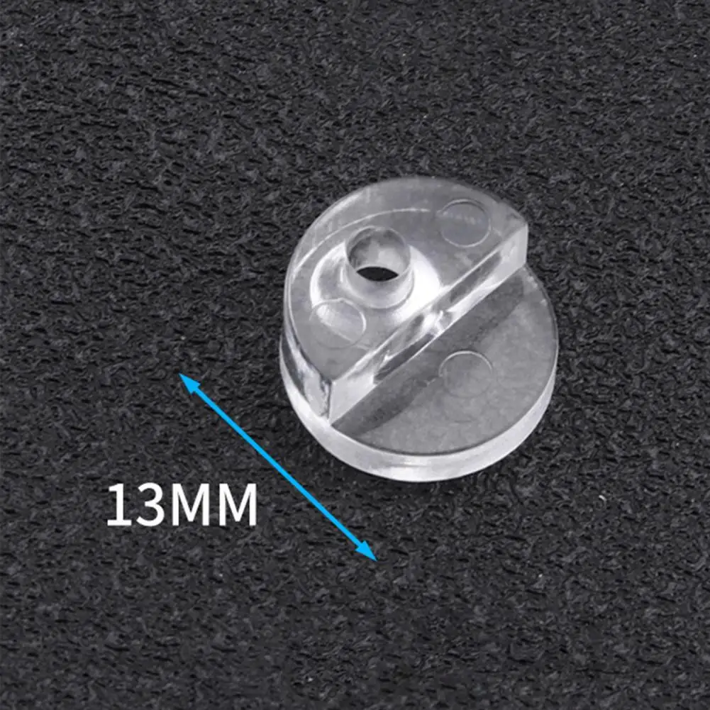 30Pcs Glass Clips Compact Sturdy Transparent Body Practical Mirror Holding Clamps for Bathroom