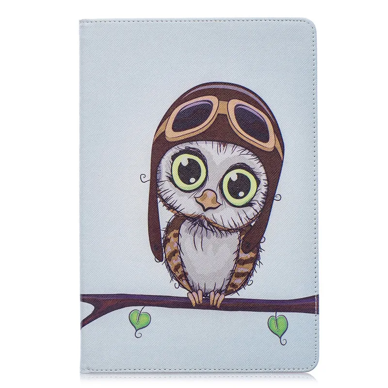 owl Умный чехол из искусственной кожи с принтом для samsung Tab A 10,1 чехол для планшета Funda для Galaxy Tab A 10,1 SM-T510 SM-T515+ ручка - Цвет: owl