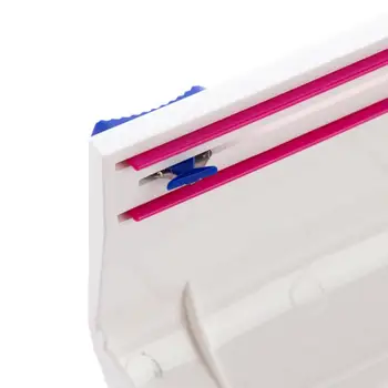 

Handy Plastic Kitchen Foil And Cling Film Wrap Dispenser Cutter Storage Preservative Film Roll Case