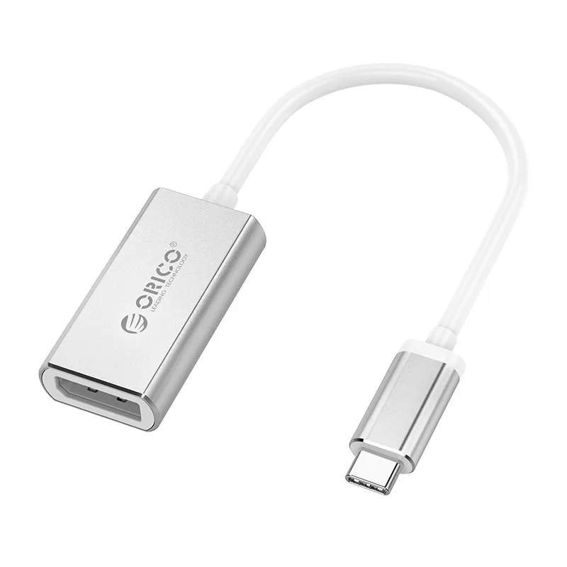 USB-C-адаптер для дисплея USB 3,1 type C-DP опора для переходника 4K 60Hz 1080P для Macbook Pro, XC-103 - Цвет: Серебристый