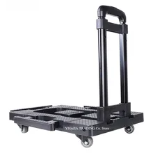 Портативная ручная тележка, 5 колесная прочная конструкция компактная и легкая тележка для багажа/личного/путешествия