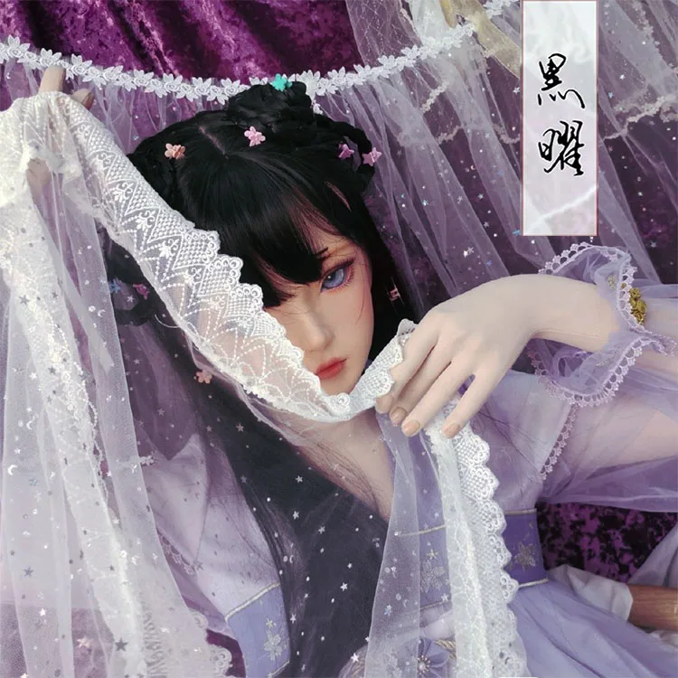 (Dollkii 27) Female Girl Silica Resin Cosplay BJD Cross Dressing Kigurumi Head Mask Anime Role Play Party Crossdresser Doll Mask