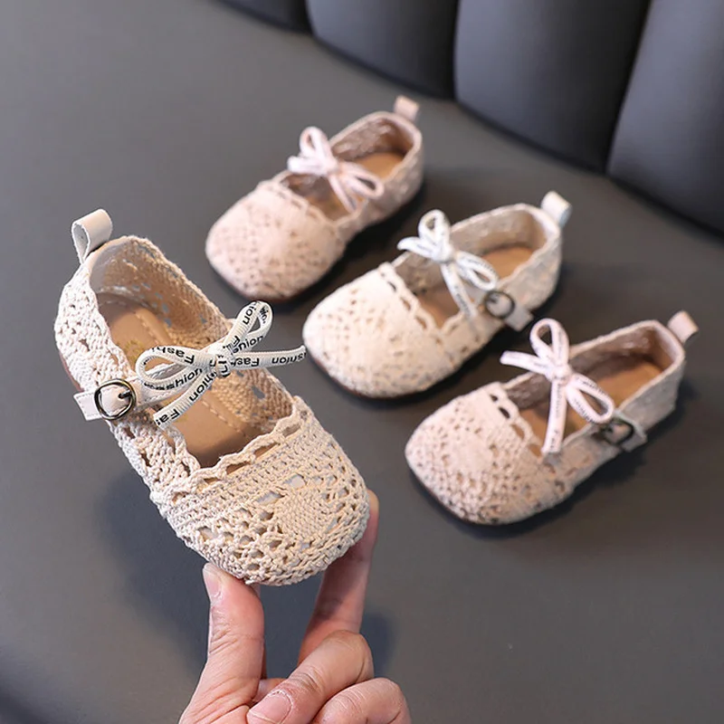 Sandalias tejidas a mano para niñas pequeñas, zapatos informales  transpirables de fondo suave, de 0 a 3 años, SXX021, verano 2021|Sandalias|  - AliExpress