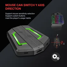 HXSJ P6 teclado conversor de ratón adaptador de Mouse teclado controlador Compatible con PS4/PS3/Xbox One/Xbox 360/N-interruptor