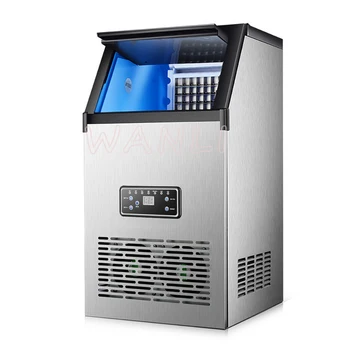 

40KG/60KG Commercial Ice Maker Tea Shop Milk Tea Room Automatic Ice Machine Ice Making Machine Household Ice Cube Maker