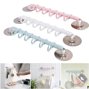 

Wall mounted Bathroom Organizer hooks Towel Holder Key Hooks Kitchen accessories Cupboard Storage Rack Shelf Bathroom holder#