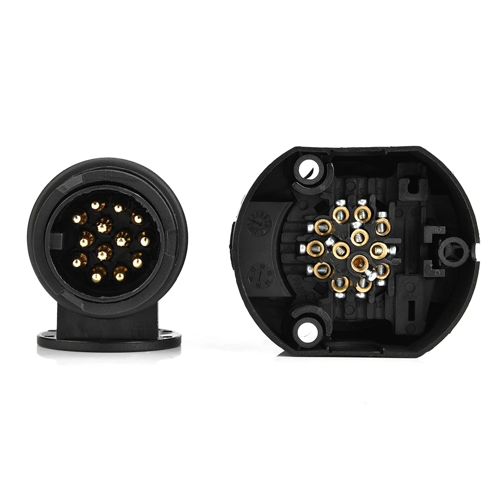 12V 13Pin прицеп штекер Адаптер гнездового соединителя кронштейн для прицепа караван буксировочный трос фаркоп автомобилей араба Аксесуар Н