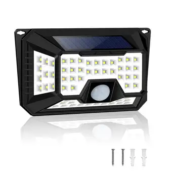 

LED all around 66 light solar waterproof three human body infrared sensor bracket light garden spot lamp factory