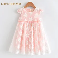 Любовь DD& мм платья для девочек детская одежда модная одежда для девочек милое кружевное платье с бантом и вышивкой ажурное платье принцессы для детей для девочек от 3 до 8 лет