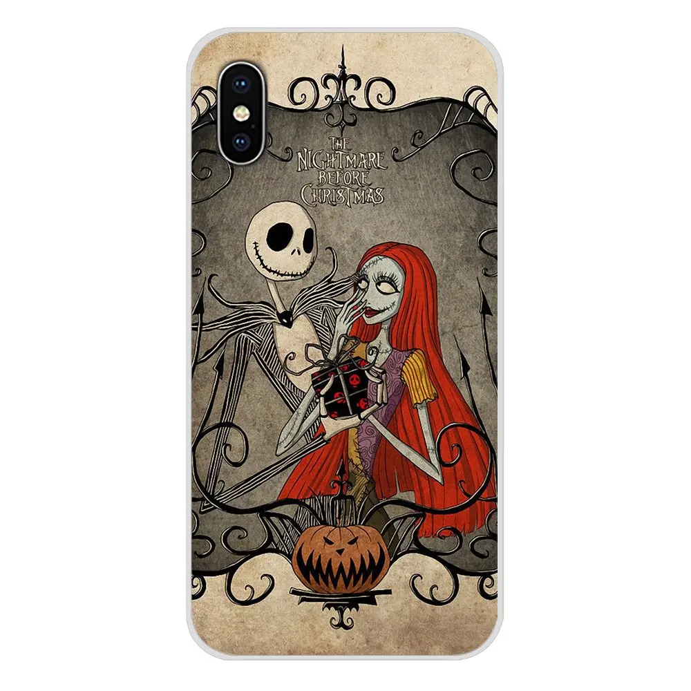 Силиконовый чехол для samsung Galaxy S3 S4 S5 Mini S6 S7 Edge S8 S9 S10 Lite Plus Note 4 5 8 9 Jack& Sally Кошмар перед Рождеством
