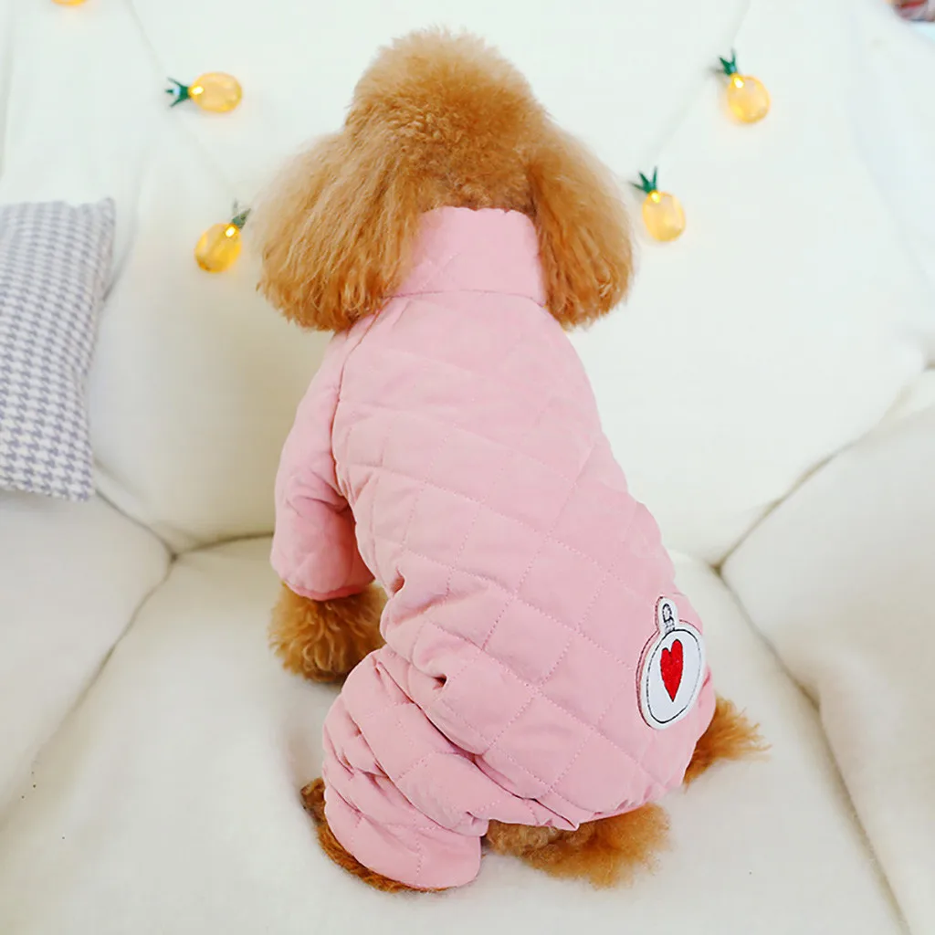 Модная Одежда Для питомцев, сохраняющая тепло, любовь, Decoration Coat, осень и зима, Одежда Для кошек, Собак, пижамы-комбинезоны Для Собак, Одежда Для Собак
