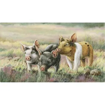 

Full Square Diamond Embroidery pig cross Diamond Painting Cross Stitch rhinestones painting Mosaic round drill Decor 5d art