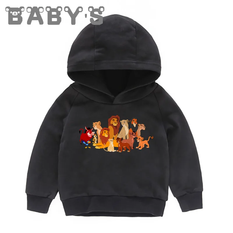 

4 Colors Kids Autumn Cotton Sweatshirts The Lion King Simple Girls Winter Tops Baby Girl Hoodies Casual Boy Sweatshirts ,KMT5316