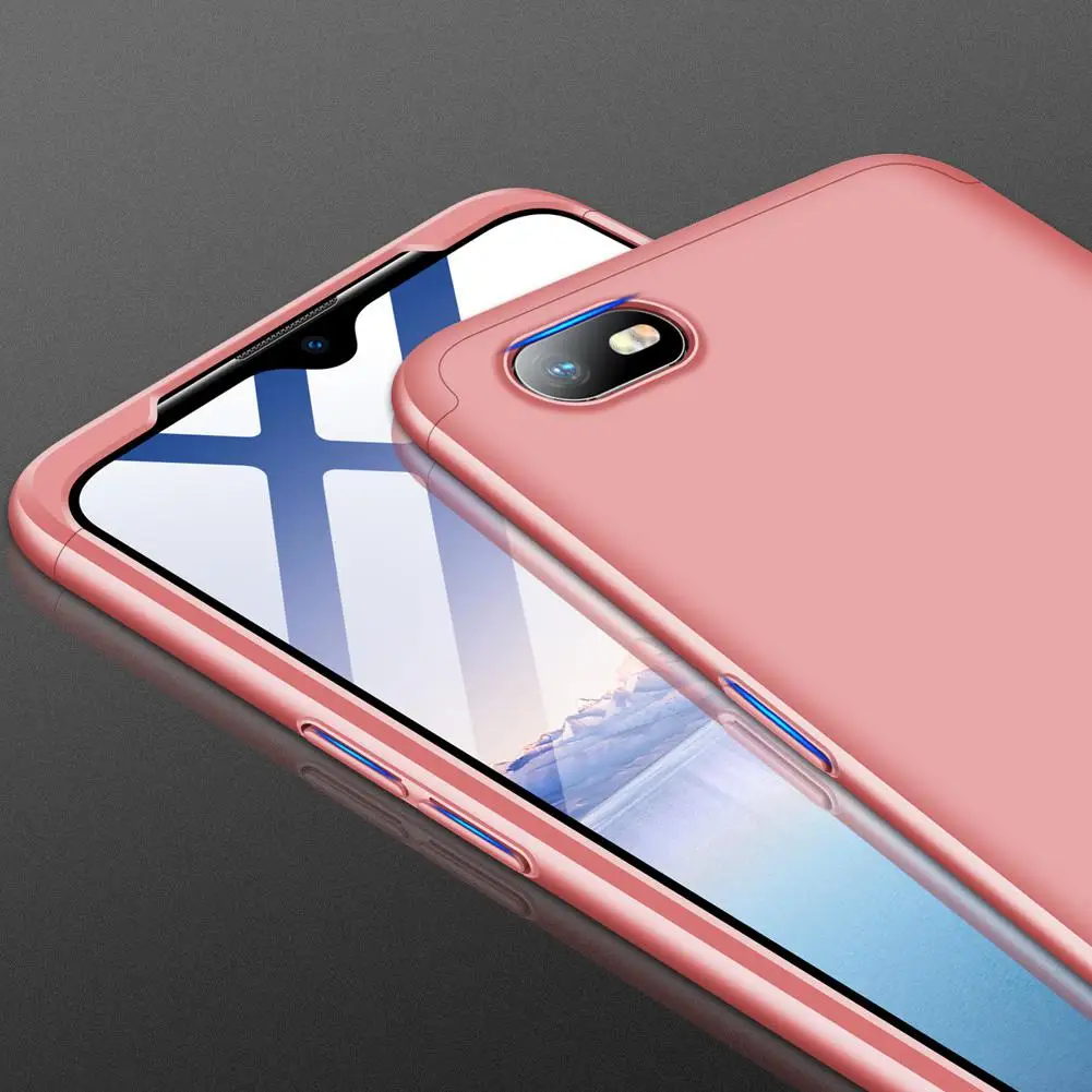 Для OPPO Realme C2 ультра тонкий ПК задняя крышка нескользящий противоударный 360 градусов полный защитный чехол