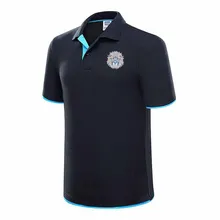 summer new Lion head Polo shirt men short-sleeved casual Slim solid color Polo shirt shrink-proof quick-drying outdoor leisure P