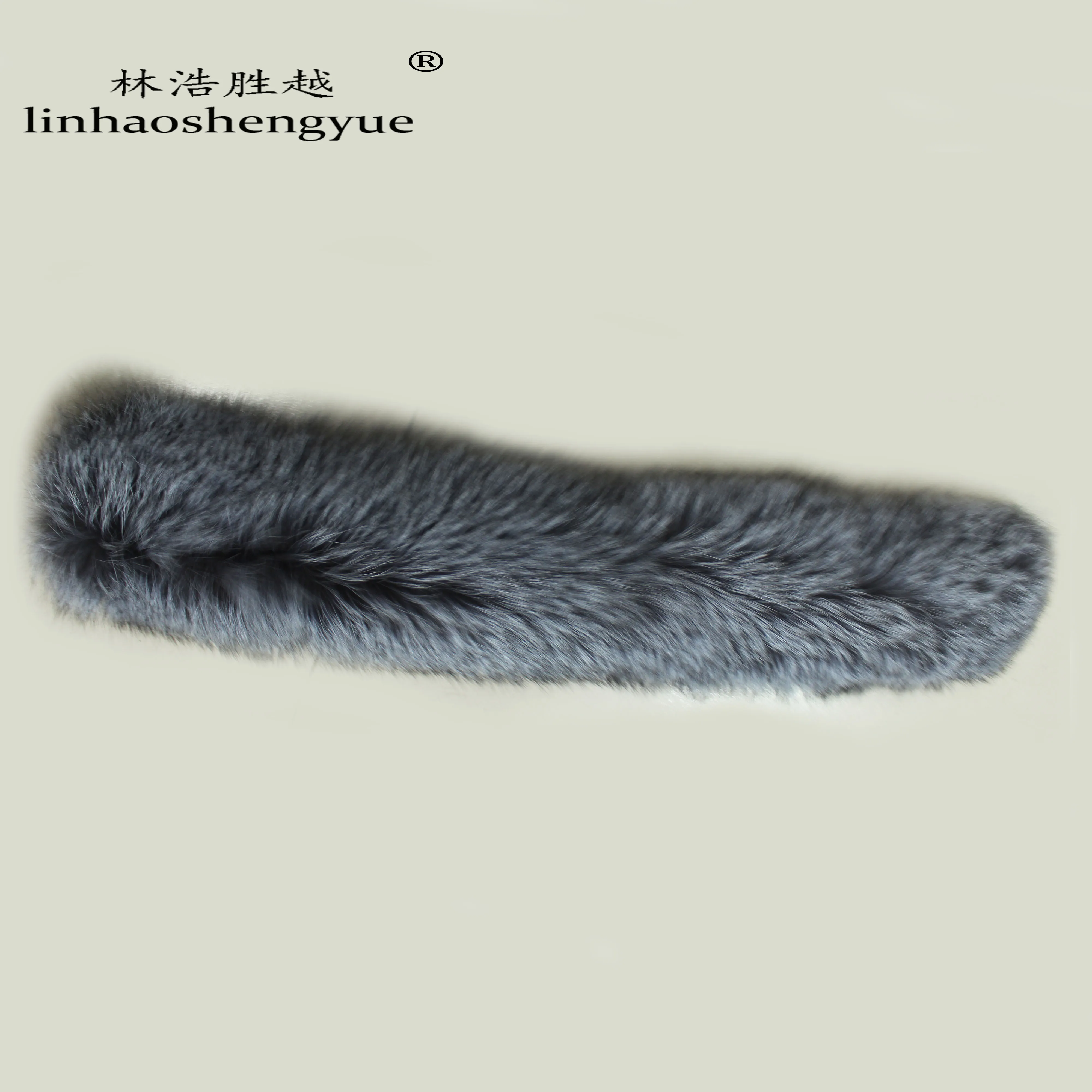 Linhaoshengyue 70 длинный мех серебристой лисы прямой воротник