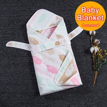 Теплое Хлопковое одеяло для новорожденных с героями мультфильмов; Детские спальные мешки; Пеленальное Одеяло для новорожденных; спальный конверт; 90*90 см