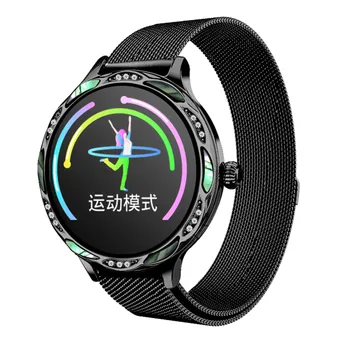 

M9 Fashion Women Smart Watch Color Screen IP68 Waterproof Female Physiological Reminder For Apple IOS Bluetooth PK S9