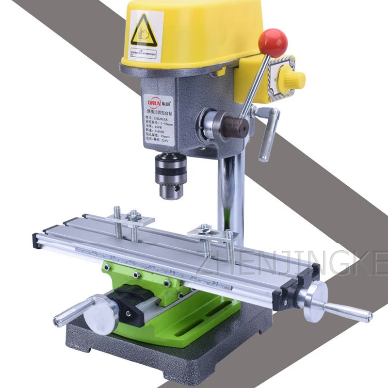 

220V Electric Mini Bench Drill Small Vertical Drilling Machine Efficient High Power Home Woodworking Drilling Equipment 450W