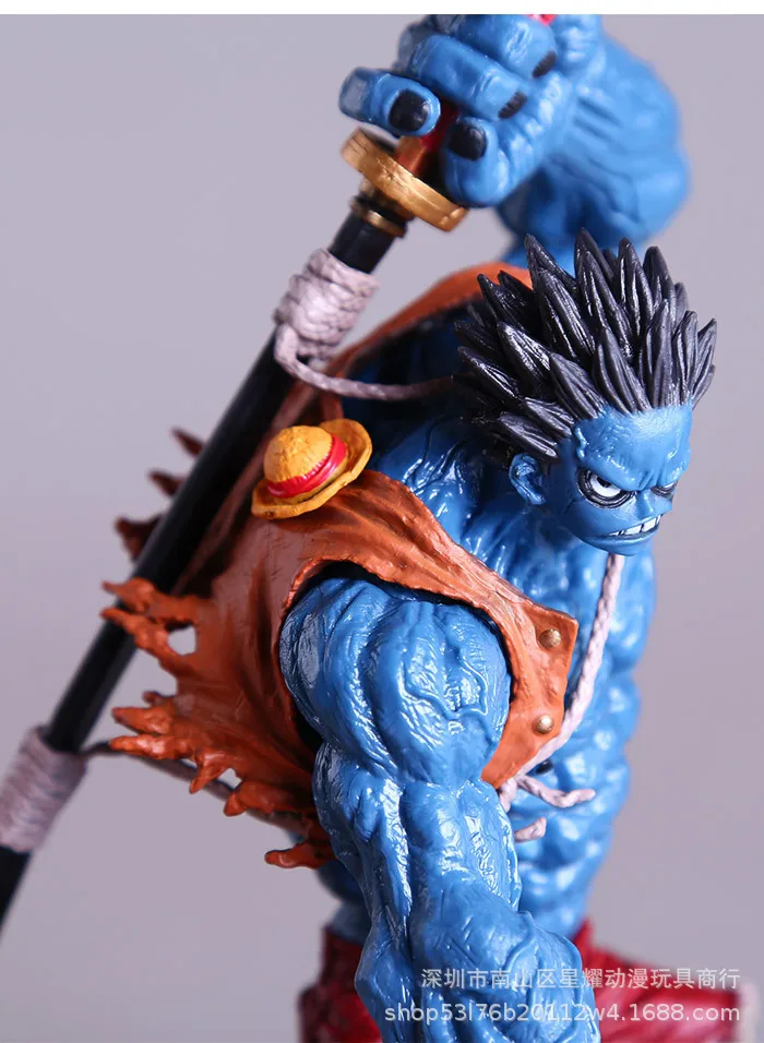 Anime One Piece Modeling King the Battle over the Dome Blue Nightmare Luffy Dream Magic Luffy Boxed Garage Kit