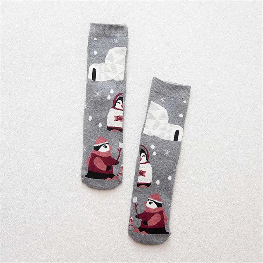 Осенне-зимние теплые махровые носки с петельками и рисунками животных в японском стиле для колледжа повседневные милые носки Рождественский подарок - Цвет: 15