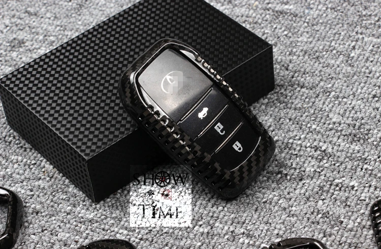 Подходит для TOYOTA 86 eliz leiling Highlander CAMRY crown чехол для ключей из углеродного волокна