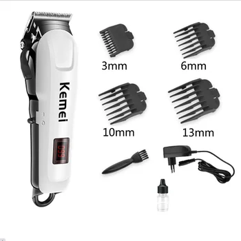 

Kemei Hair Trimmer Carbon Steel Hair Clippers Men Professional Cutters Set Barber Multifunction Carbon Steel