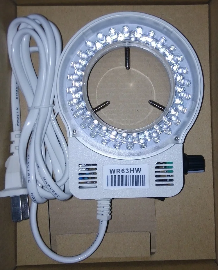 

Tunable Light Source of Microscope Ring LED Single Cylinder Vision Microscope Light Source WR63 Integrated Ring Light Source