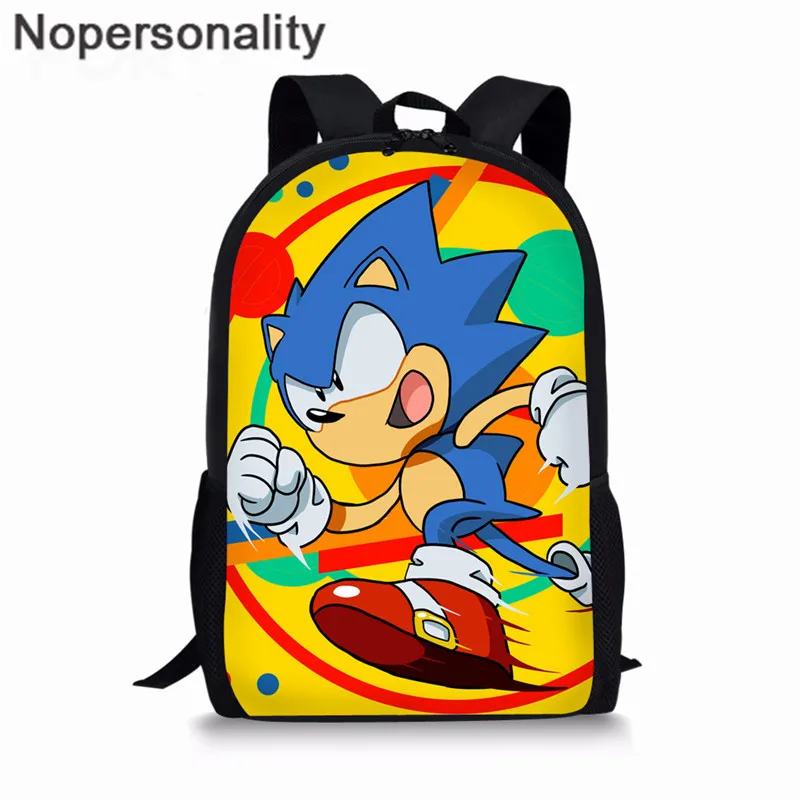 Школьная сумка Nopersonality Mario Super Sonic the Hedgehog для детей, рюкзак с мультяшными принтами для мальчиков, детский рюкзак, сумка для малыша - Цвет: XM1707C