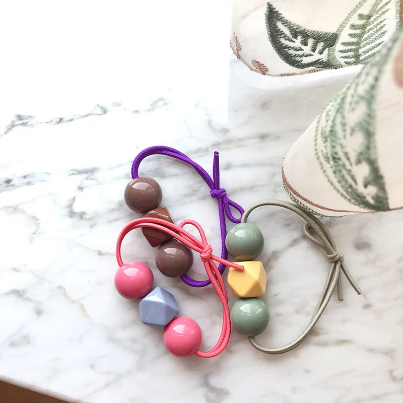 

South Korea INS Candy-Colored Peas Hairband Children Cute Bow Carrying Strap Japanese Korean Purchasing Agents Supply of Goods H