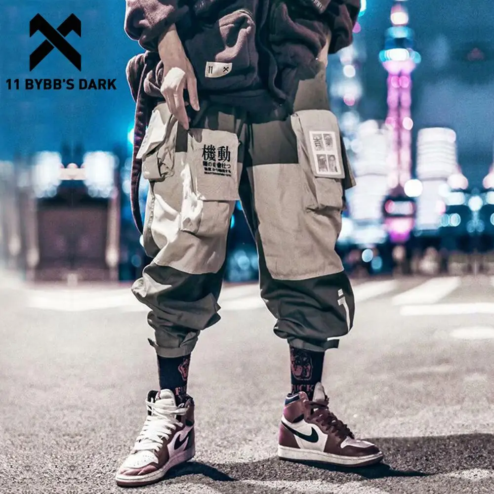Cargo-Pants Track-Trousers Male Joggers Harajuku Streetwear Techwear 11-Bybbs Hip-Hop