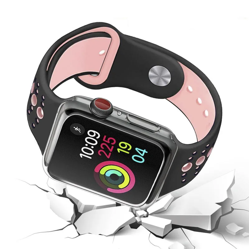

Smart Watch Full Protect Ultra Thin Clear Soft TPU Case Fit For Apple Watch Series 4 3 For i Watch 40mm 44mm Protector Film