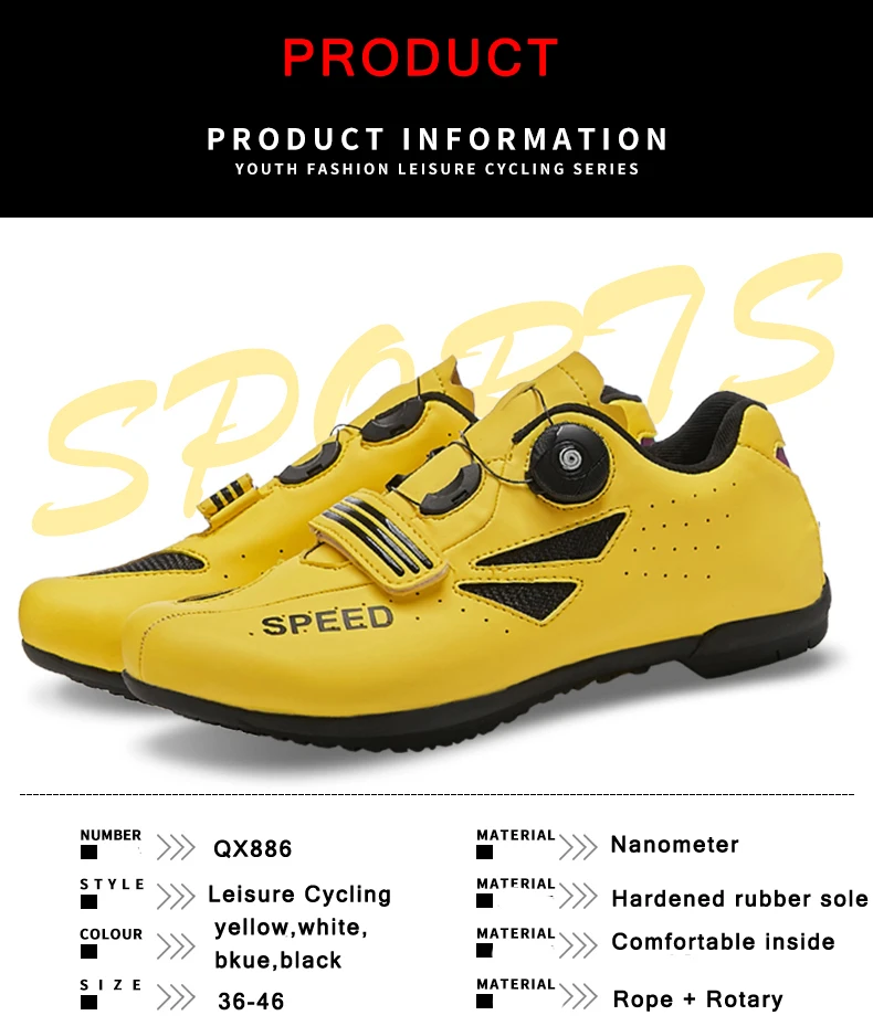 Road Cycling Shoes Sapatilha Ciclismo Bike Men Non-Locking Racing Breathable Ultralight Professional Bicycle Sneakers Women