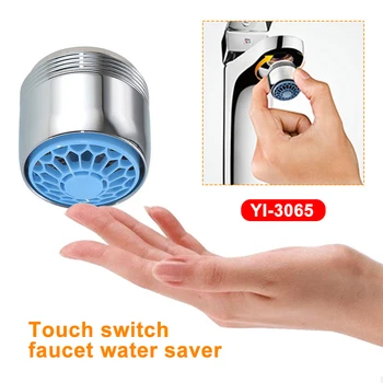 

Chrome Plated Diffuser Bathroom Faucet Aerator Easy Install Sink One Touch Switch Accessories Bubbler Tap Universal Water Saving