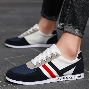 

Hot Sale Men's Vulcanized Shoes Breathable Men Casual Shoes Canvas Walking Sneakers Comfortable Men Footwear Zapatos De Hombre