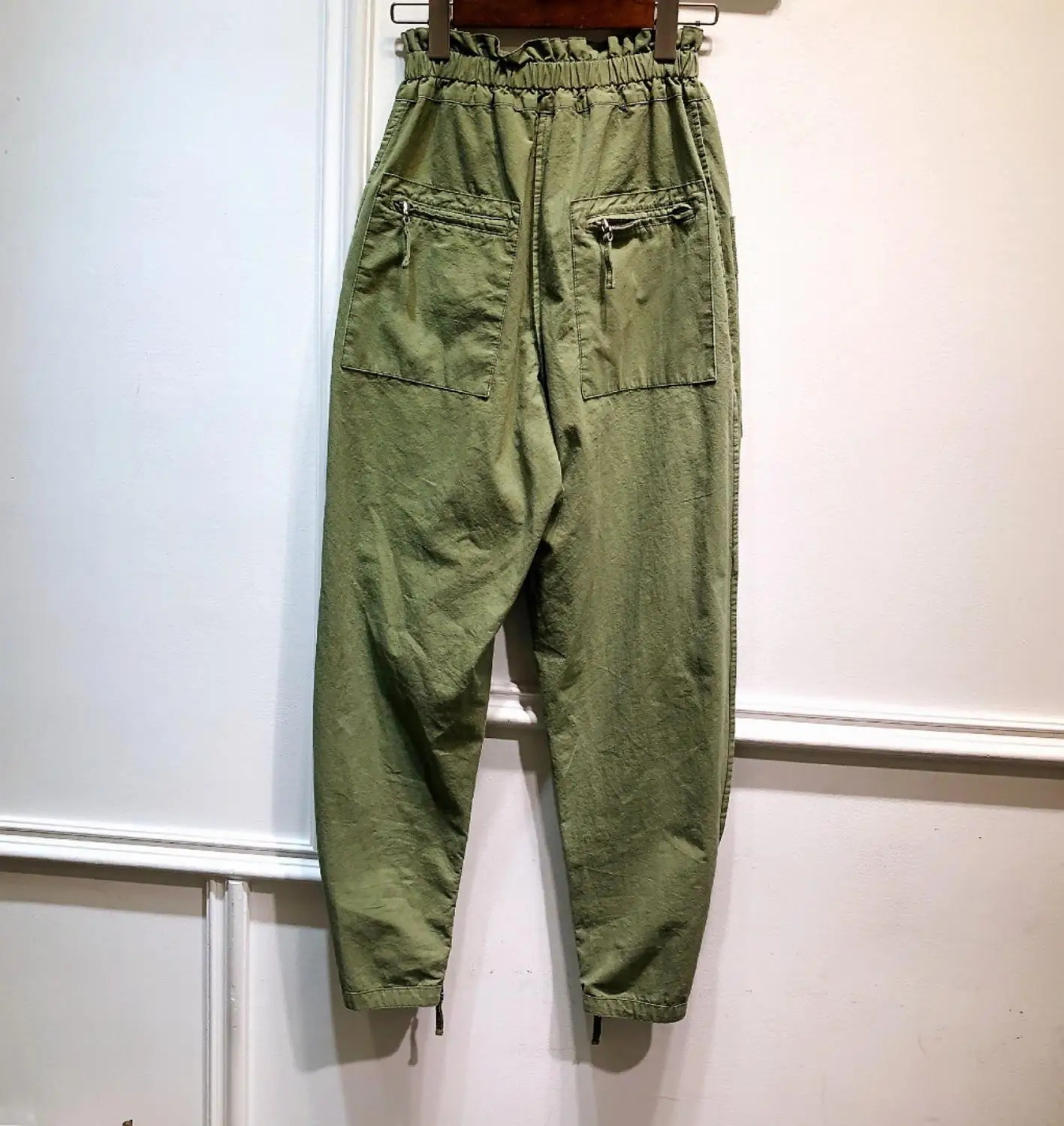 2019FW осенние новые женские повседневные штаны с карманами, длинные брюки ddxgz2