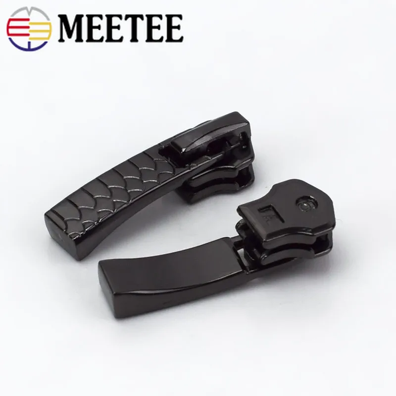Meetee 10 шт.#5 металлическая Автоматическая застежка-молния головка для металлической молнии DIY швейное изделие для сумки швейные принадлежности рукоделие декоративный материал G5-2