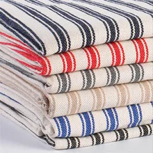 150 см ширина из хлопка и льна полоса жаккардового переплетения печатных ткань домашняя обувь мешок скатерть одежда, ремесла аксессуары BH19